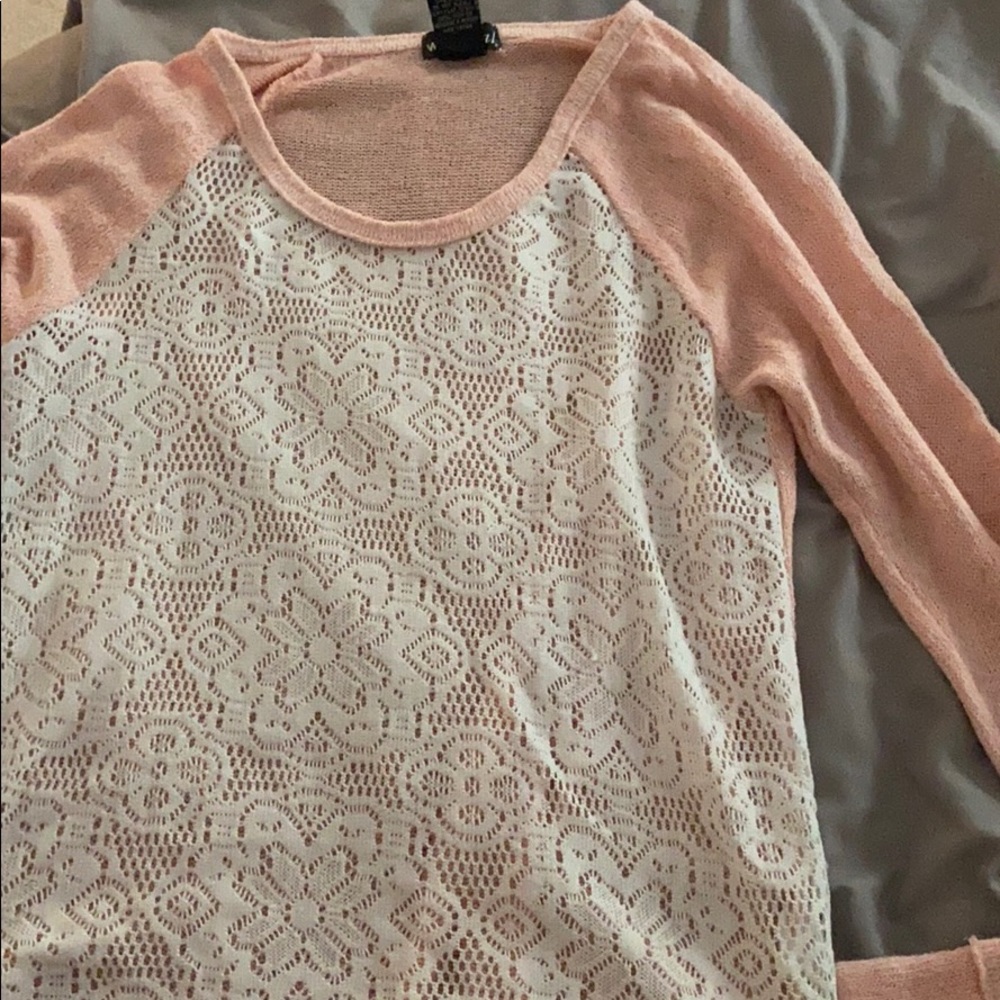 Salmon pink sweater
